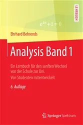 Book cover of Analysis Band 1 (6th ed.) by Unknown