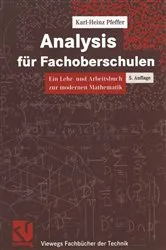 Book cover of Analysis für Fachoberschulen (5th ed.) by Karl-Heinz Pfeffer