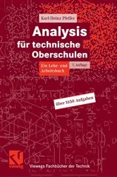 Book cover of Analysis für technische Oberschulen (7th ed.) by Karl-Heinz Pfeffer