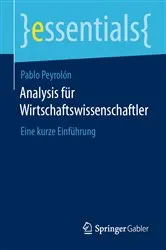 Book cover of Analysis für Wirtschaftswissenschaftler by Unknown