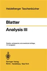 Book cover of Analysis III (2nd ed.) by Unknown