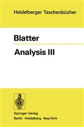 Book cover of Analysis III by C. Blatter