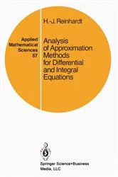 Book cover of Analysis of Approximation Methods for Differential and Integral Equations by Hans-JÃ¼rgen Reinhardt