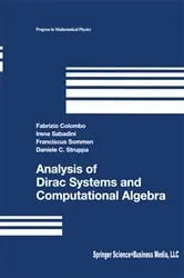Book cover of Analysis of Dirac Systems and Computational Algebra by Fabrizio Colombo