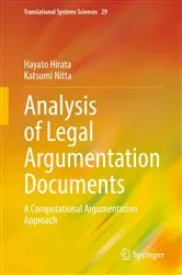 Book cover of Analysis of Legal Argumentation Documents by Hayato Hirata