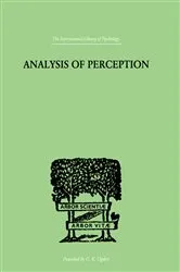 Book cover of Analysis Of Perception by J R Smythies