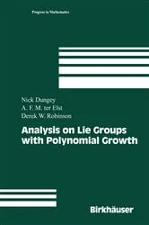 Book cover of Analysis on Lie Groups with Polynomial Growth by Nick Dungey