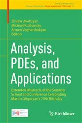 Book cover of Analysis, PDEs, and Applications by Zhirayr Avetisyan