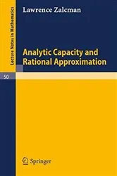 Book cover of Analytic Capacity and Rational Approximation by Unknown