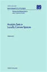 Book cover of Analytic Sets in Locally Convex Spaces by P. Mazet