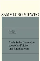 Book cover of Analytische Geometrie spezieller Flächen und Raumkurven by Unknown