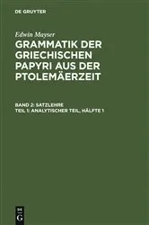 Book cover of Analytischer Teil, Hälfte 1 by Edwin Mayser