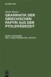 Book cover of Analytischer Teil, Hälfte 2 by Edwin Mayser
