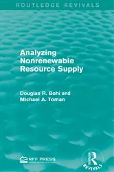 Book cover of Analyzing Nonrenewable Resource Supply by Douglas R. Bohi