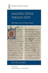Book cover of Analyzing Syntax through Texts by Elly van Gelderen