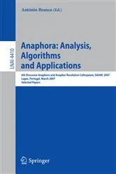 Book cover of Anaphora: Analysis, Algorithms and Applications by Unknown