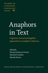 Book cover of Anaphors in Text by Monika Schwarz-Friesel