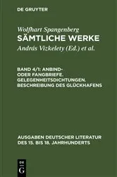 Book cover of Anbind- oder Fangbriefe. Gelegenheitsdichtungen. Beschreibung des Glückhafens by András Vizkelety