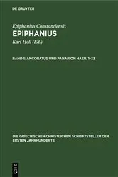 Book cover of Ancoratus und Panarion Haer. 1–33 by Karl Holl