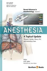 Book cover of Anesthesia: A Topical Update – Thoracic, Cardiac, Neuro, ICU, and Interesting Cases by Amballur  D. John