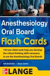 Book cover of Anesthesiology Oral Board Flash Cards by Unknown