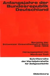 Book cover of Anfangsjahre der Bundesrepublik by Manfred Todt