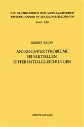 Book cover of Anfangswertprobleme bei Partiellen Differentialgleichungen (2nd ed.) by Robert Sauer