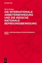 Book cover of Anfänge sozialistischen Denkens in Indien by Horst Krüger