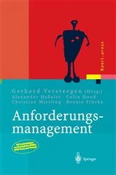 Book cover of Anforderungsmanagement by Gerhard Versteegen
