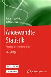 Book cover of Angewandte Statistik (16th ed.) by Jürgen Hedderich