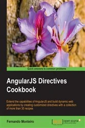 Book cover of AngularJS Directives Cookbook by Fernando Monteiro