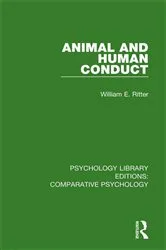 Book cover of Animal and Human Conduct by William E. Ritter