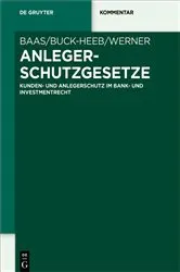 Book cover of Anlegerschutzgesetze by Volker Baas