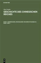 Book cover of Anmerkungen, Ergänzungen und Berichtigungen zu Band I und II (2nd ed.) by Otto Franke