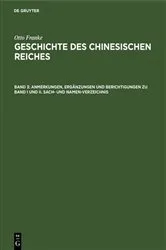 Book cover of Anmerkungen, Ergänzungen und Berichtigungen zu Band I und II. Sach- und Namen-Verzeichnis by Otto Franke