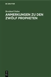 Book cover of Anmerkungen zu den zwölf Propheten by Bernhard Duhm