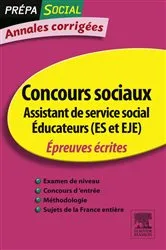 Book cover of Annales corrigées Concours Assistant de service social Éducateur (ES et EJE) (6th ed.) by Olivier Perche