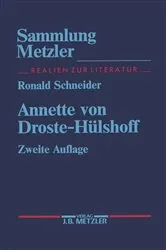 Book cover of Annette von Droste-Hülshoff (2nd ed.) by Ronald Schneider