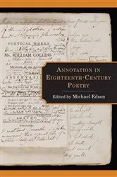 Book cover of Annotation in Eighteenth-Century Poetry by Michael Edson