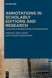 Book cover of Annotations in Scholarly Editions and Research by Julia Nantke
