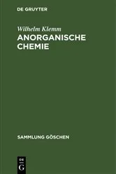 Book cover of Anorganische Chemie (10th ed.) by Wilhelm Klemm