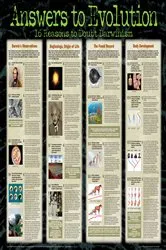 Book cover of Answers to Evolution Wall Chart by RW Research