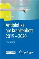 Book cover of Antibiotika am Krankenbett 2019 - 2020 (17th ed.) by Uwe Frank