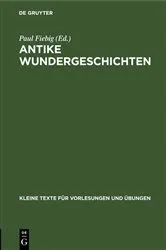 Book cover of Antike Wundergeschichten by Paul Fiebig