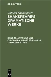 Book cover of Antonius und Cleopatra. Maaß für Maaß. Timon von Athen (4th ed.) by August Wilhelm von Schlegel