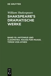 Book cover of Antonius und Cleopatra. Maaß für Maaß. Timon von Athen by August Wilhelm Schlegel