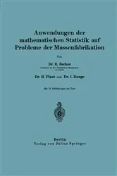 Book cover of Anwendungen der mathematischen Statistik auf Probleme der Massenfabrikation by Unknown