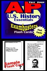 Book cover of AP US History Test Prep Review--Exambusters Flash Cards by AP Exambusters