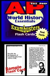 Book cover of AP World History Test Prep Review--Exambusters Flash Cards by AP Exambusters