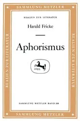 Book cover of Aphorismus by Harald Fricke